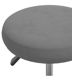 Tabouret de massage Velours Gris foncé