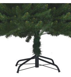 Arbre de Noël artificiel avec LED et boules Vert 180 cm PVC PE