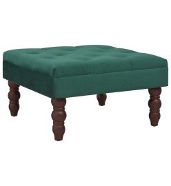 Tabouret Vert foncé 60x60x36 cm Velours