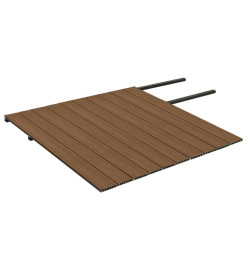 Panneaux de terrasse et accessoires WPC Marron/gris 20 m² 2,2 m