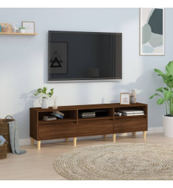 Meuble TV chêne marron 150x30x44,5 cm bois d'ingénierie