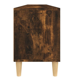 Meuble TV chêne fumé 150x30x44,5 cm bois d'ingénierie