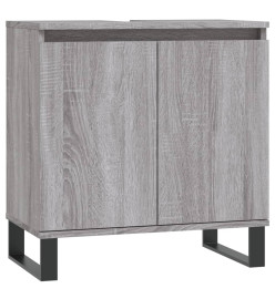Armoire de bain sonoma gris 58x33x60 cm bois d'ingénierie