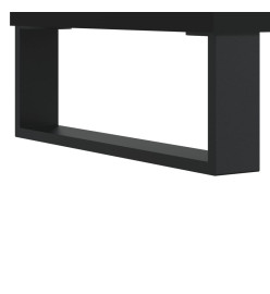 Meuble TV noir 150x30x44,5 cm bois d'ingénierie