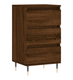 Buffet chêne marron 40x35x70 cm bois d'ingénierie