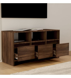 Meuble TV Chêne marron 102x37,5x52,5 cm Aggloméré