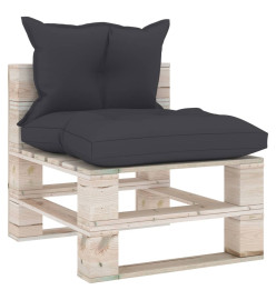 Canapé de milieu palette de jardin avec coussins Bois de pin