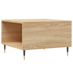 Table basse chêne sonoma 55x55x36,5 cm bois d'ingénierie