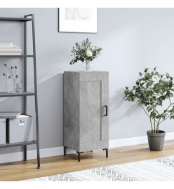Buffet Gris béton 34,5x34x90 cm Bois d'ingénierie