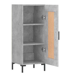 Buffet Gris béton 34,5x34x90 cm Bois d'ingénierie
