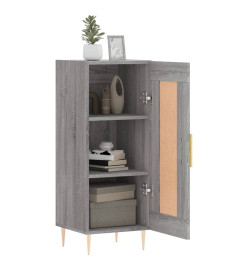 Buffet Sonoma gris 34,5x34x90 cm Bois d'ingénierie