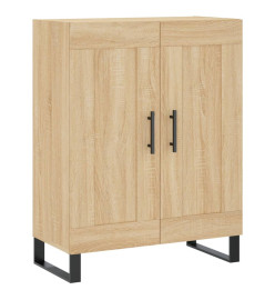 Buffet chêne sonoma 69,5x34x90 cm bois d'ingénierie