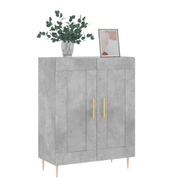 Buffet gris béton 69,5x34x90 cm bois d'ingénierie