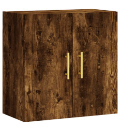 Armoire murale chêne fumé 60x31x60 cm bois d'ingénierie