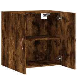 Armoire murale chêne fumé 60x31x60 cm bois d'ingénierie