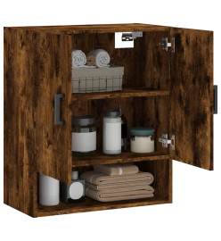Armoire murale chêne fumé 60x31x70 cm bois d'ingénierie