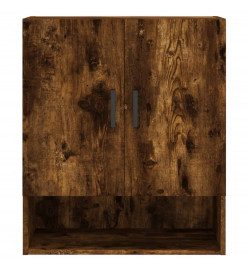 Armoire murale chêne fumé 60x31x70 cm bois d'ingénierie