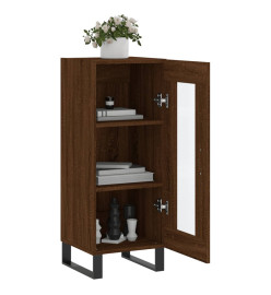 Buffet Chêne marron 34,5x34x90 cm Bois d'ingénierie