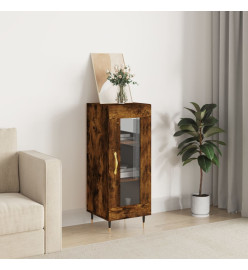 Buffet Chêne fumé 34,5x34x90 cm Bois d'ingénierie