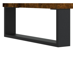 Buffet chêne fumé 34,5x32,5x90 cm bois d'ingénierie