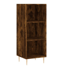 Buffet chêne fumé 34,5x32,5x90 cm bois d'ingénierie