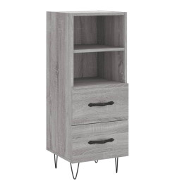 Buffet Sonoma gris 34,5x34x90 cm Bois d'ingénierie