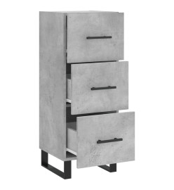 Buffet Gris béton 34,5x34x90 cm Bois d'ingénierie