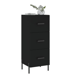 Buffet Noir 34,5x34x90 cm Bois d'ingénierie