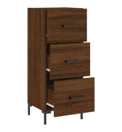 Buffet Chêne marron 34,5x34x90 cm Bois d'ingénierie