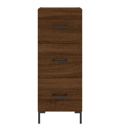 Buffet Chêne marron 34,5x34x90 cm Bois d'ingénierie