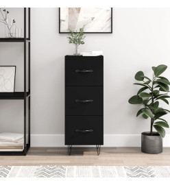 Buffet Noir 34,5x34x90 cm Bois d'ingénierie
