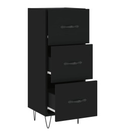 Buffet Noir 34,5x34x90 cm Bois d'ingénierie