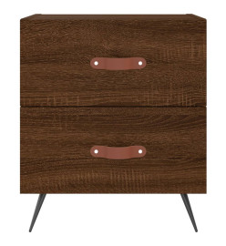 Tables de chevet 2 pcs chêne marron 40x35x47,5 cm