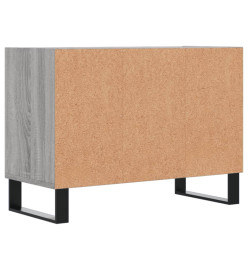 Meuble TV gris sonoma 69,5 x 30 x 50 cm bois d'ingénierie