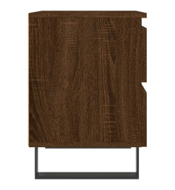 Table de chevet chêne marron 40x35x50 cm bois d’ingénierie