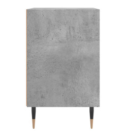 Table de chevet gris béton 40x30x50 cm bois d'ingénierie