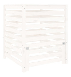 Composteur Blanc 82,5x82,5x99,5 cm Bois massif de pin