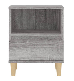 Tables de chevet 2 pcs Sonoma gris 40x35x50 cm