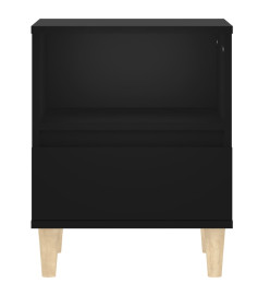 Tables de chevet 2 pcs Noir 40x35x50 cm