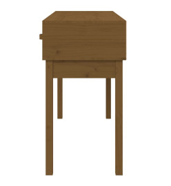 Table console Marron miel 114x40x75 cm Bois massif de pin