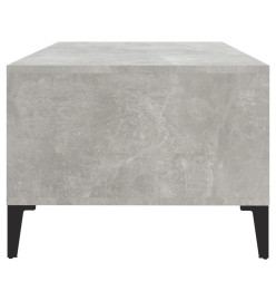 Table basse Gris béton 90x50x36,5 cm Bois d'ingénierie