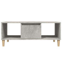 Table basse Gris béton 90x50x36,5 cm Bois d'ingénierie