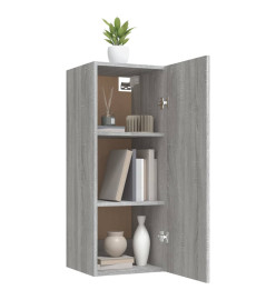 Armoire murale Sonoma gris 34,5x34x90 cm Bois d'ingénierie