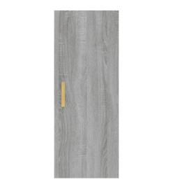 Armoire murale Sonoma gris 34,5x34x90 cm Bois d'ingénierie