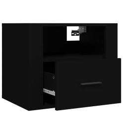 Tables de chevet murales 2 pcs Noir 50x36x40 cm