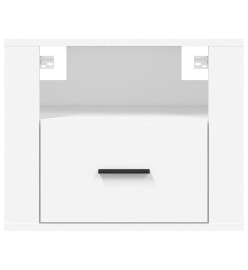 Tables de chevet murales 2 pcs Blanc 50x36x40 cm