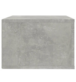 Table de chevet murale Gris béton 50x36x25 cm