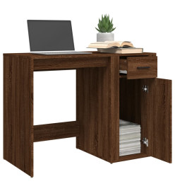 Bureau Chêne marron 100x49x75 cm Bois d'ingénierie