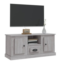 Meuble TV sonoma gris 100x35,5x45 cm bois d'ingénierie