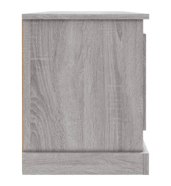 Meuble TV sonoma gris 100x35,5x45 cm bois d'ingénierie